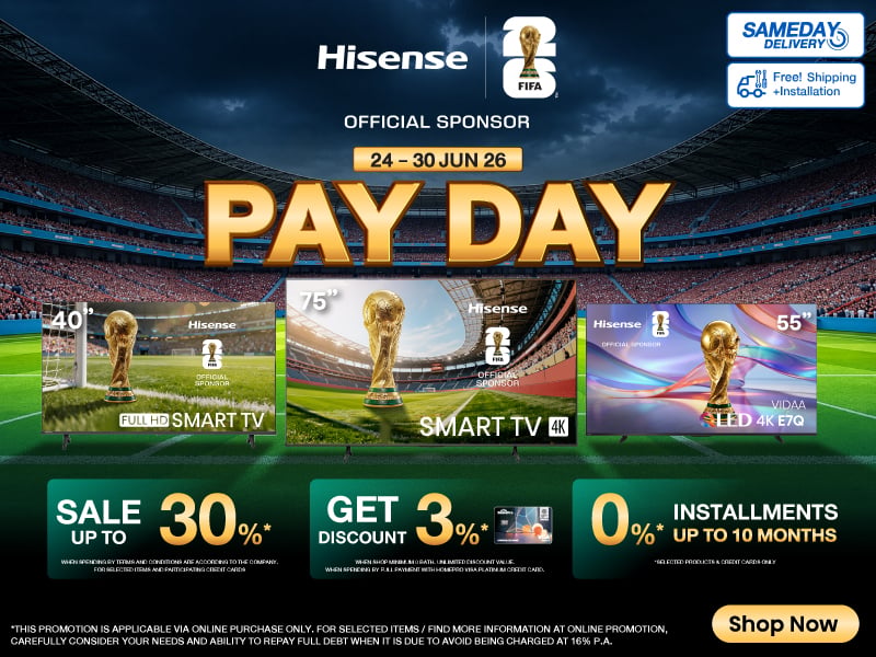 TV HISENSE PAYDAY SALE